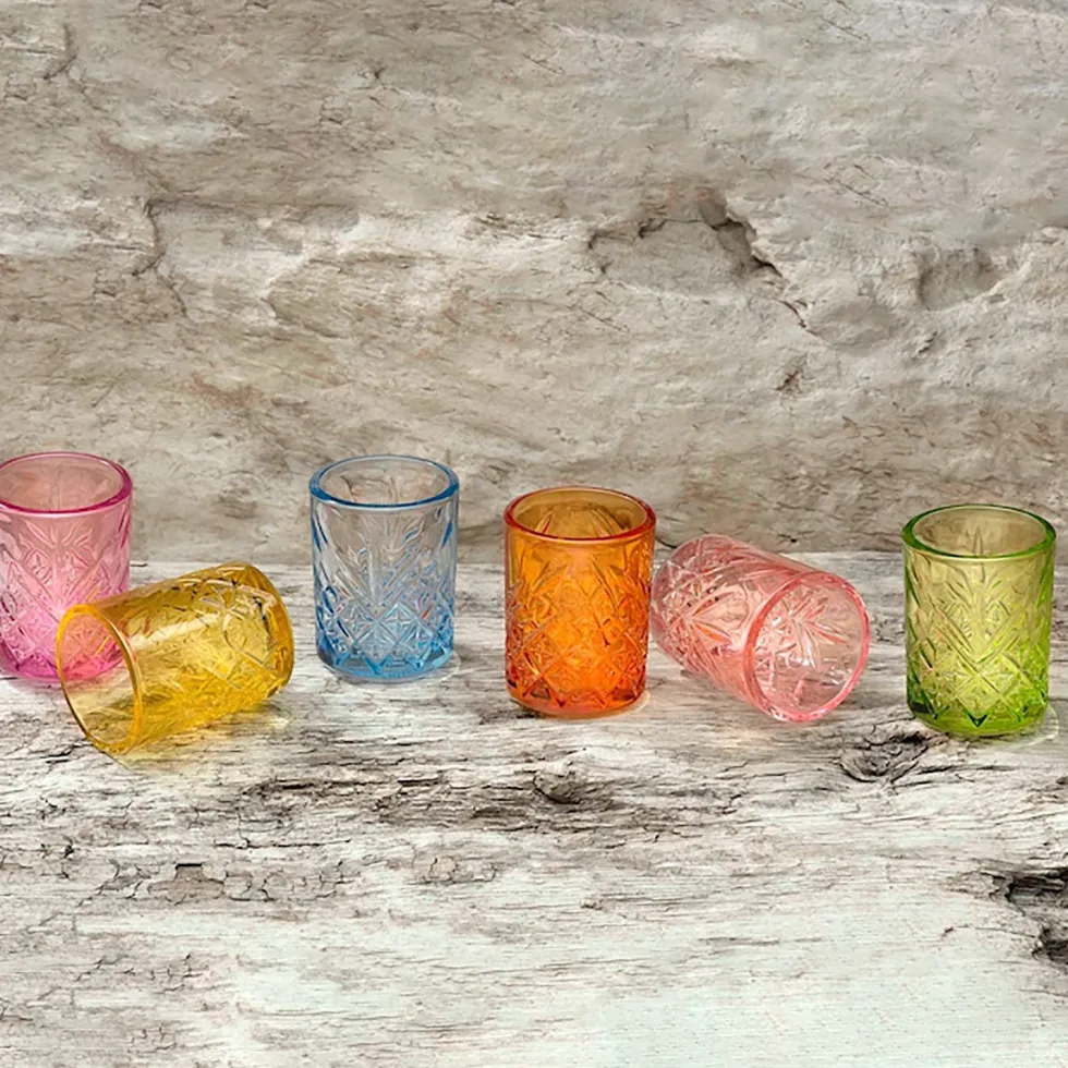 Bicchieri in vetro Timeless Soft Multicolor 6 cl