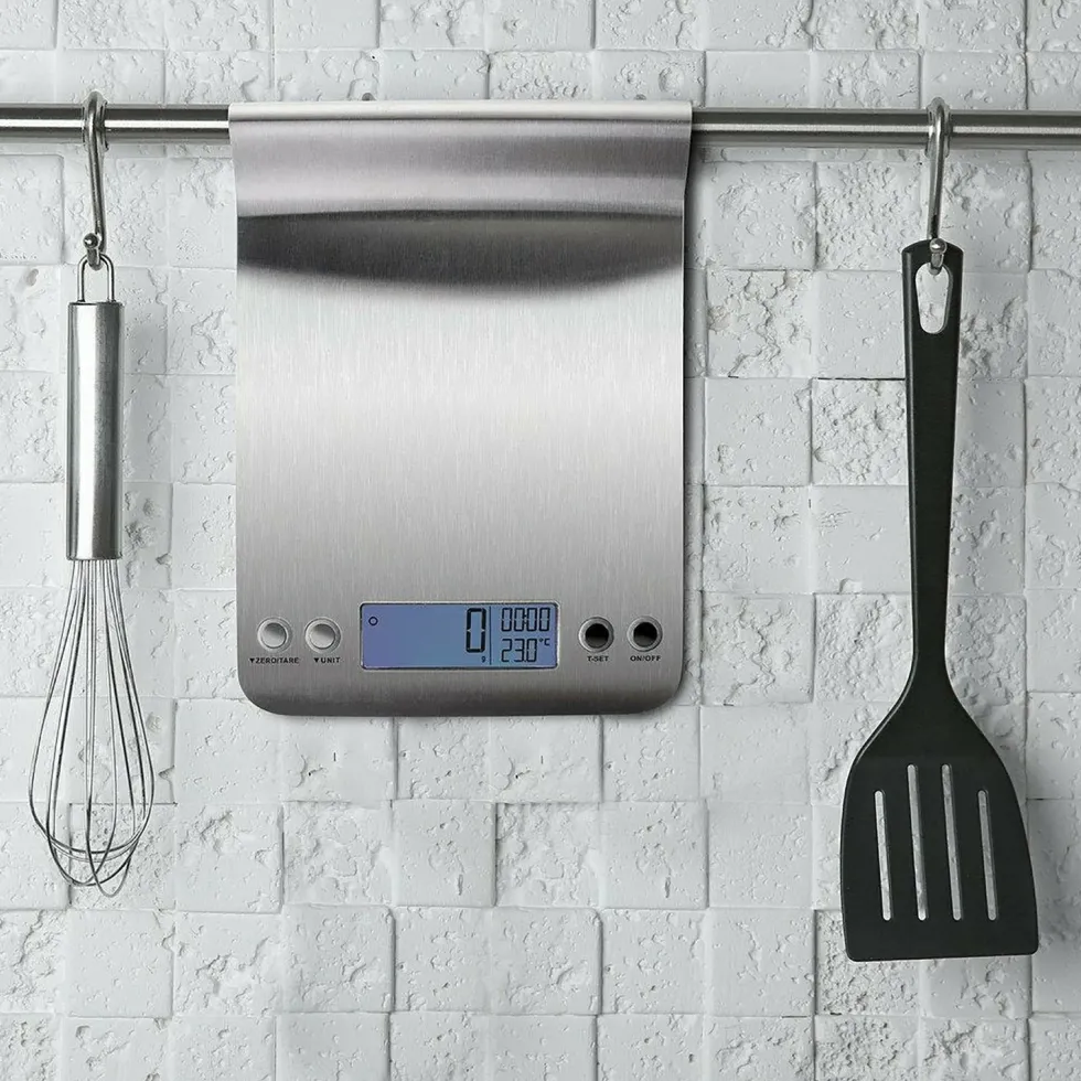 Bilancia digitale Cucina Salvaspazio Acciaio inox 5kg