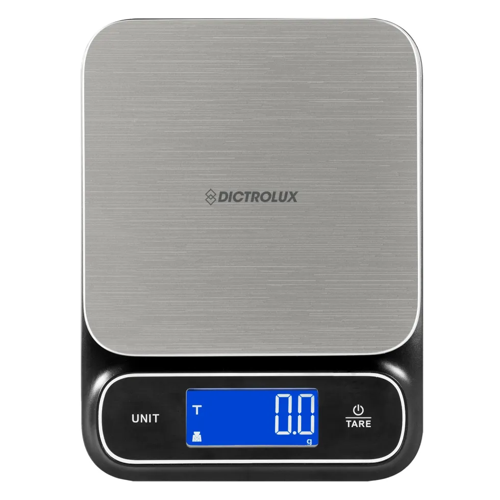 Bilancia Digitale da Cucina 5 Kg in Acciaio Inox con Display LCD