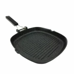 Bistecchiera in alluminio con manico Chef Stone 28x28 cm