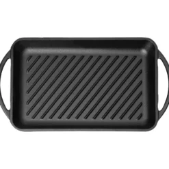 Bistecchiera rettangolare in ghisa con manici Linea Ghiselle 39x22 cm