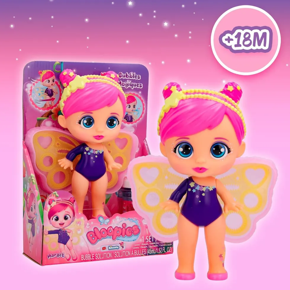 Bloopies Magic Bubbles – Bambole con Ali che Fanno Bolle (+18 mesi)