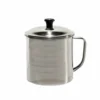 Bollilatte in acciaio inox con coperchio