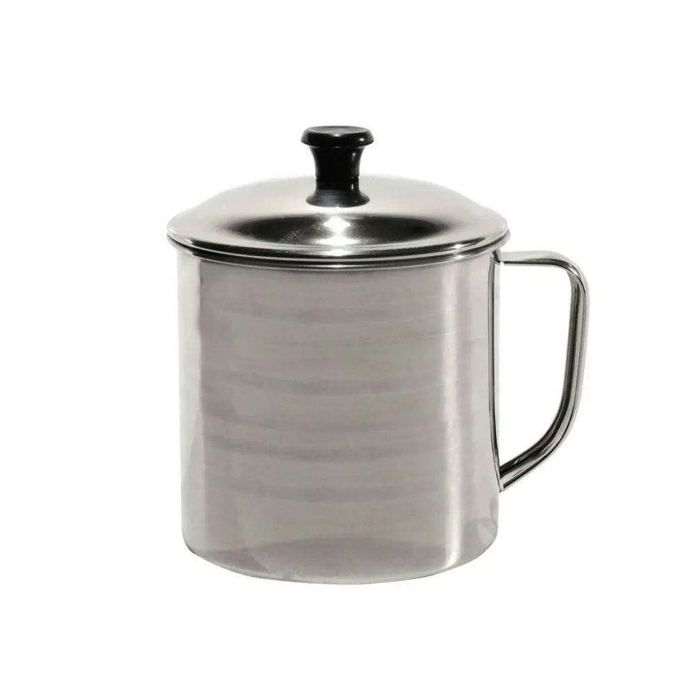 Bollilatte in acciaio inox con coperchio