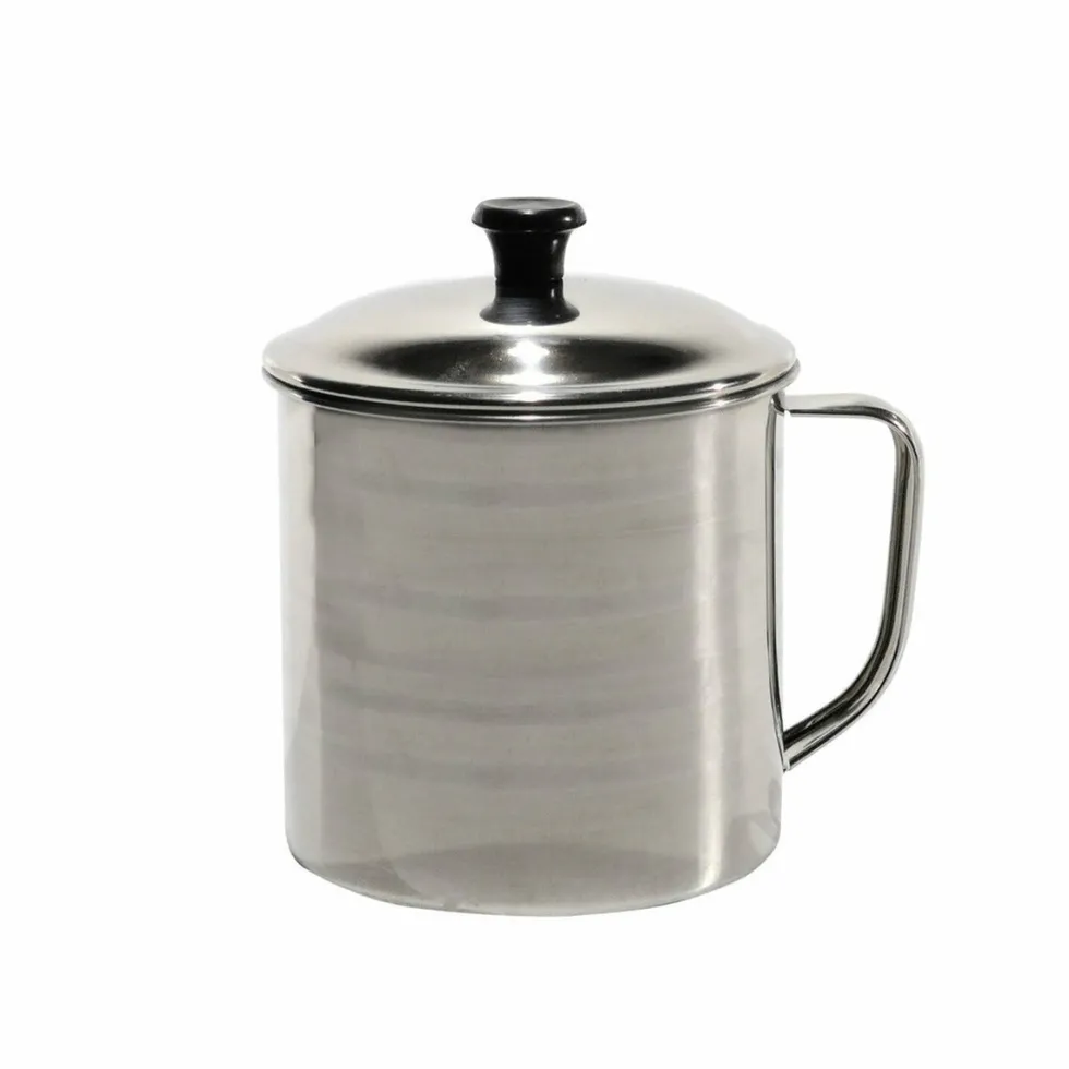 Bollilatte in acciaio inox con coperchio