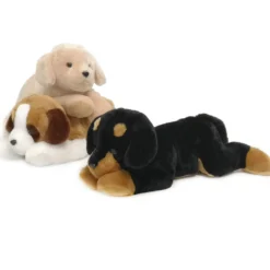 Cagnolino sdraiato morbidoso Peluche 55 cm