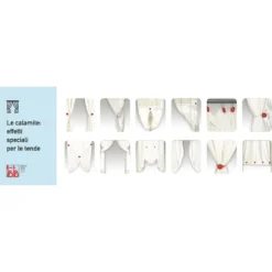 Calamita Ferma tenda in plastica Striata Bianco