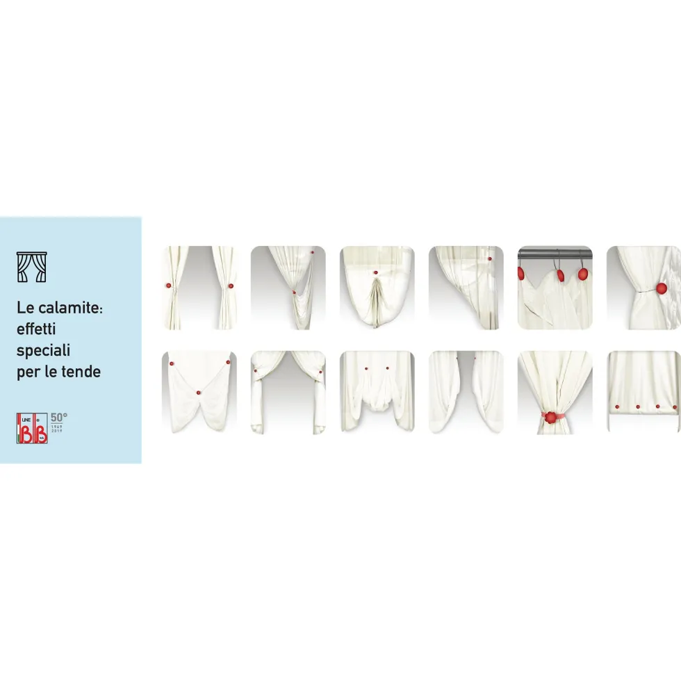 Calamita Ferma tenda in plastica Striata Bianco