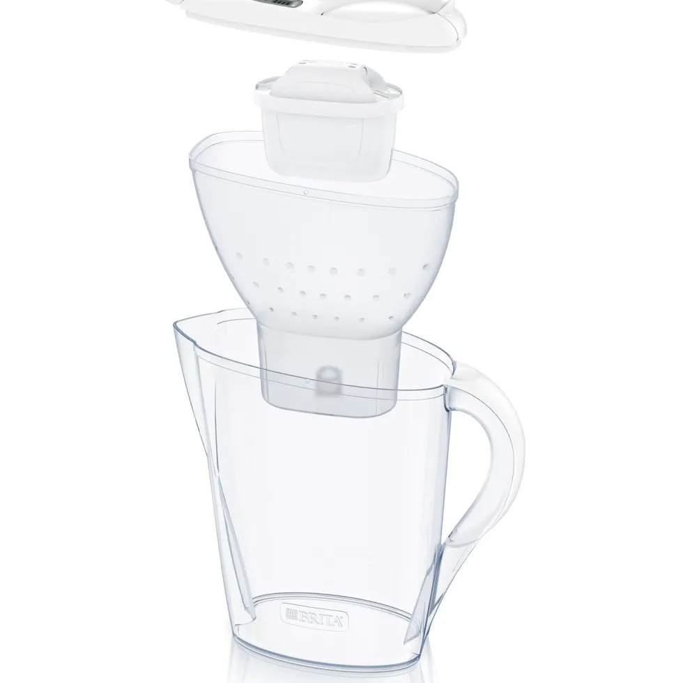 Caraffa filtrante Marella bianca 2.4 Litri