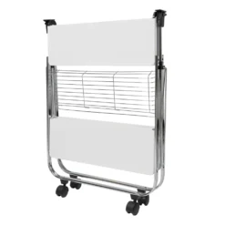 Carrello da Cucina Pieghevole Salvaspazio in metallo Bianco Karry&Go