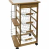 Carrello da Cucina Wood Cart Brown