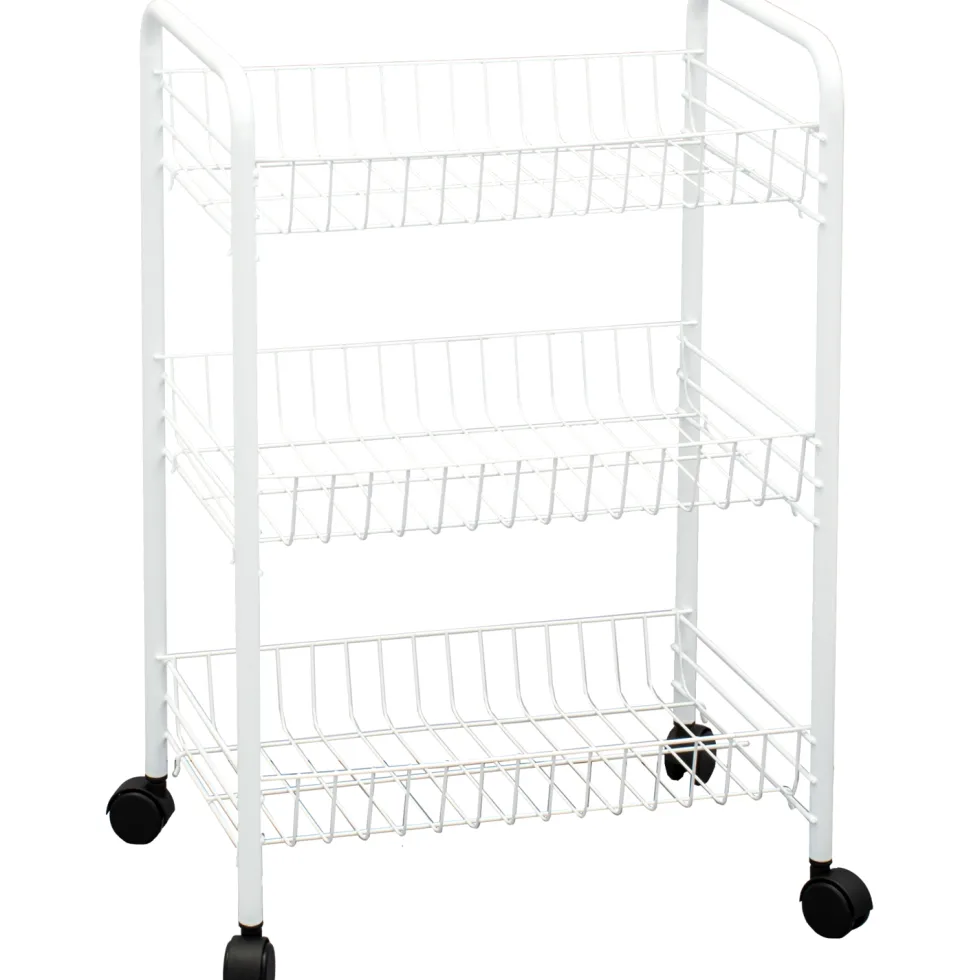 Carrello Multiuso 3 cestelli con ruote Helou