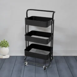 Carrello multiuso in metallo Nero Phaedrus Black