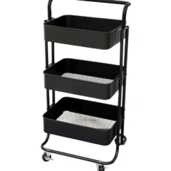 Carrello multiuso in metallo Nero Phaedrus Black