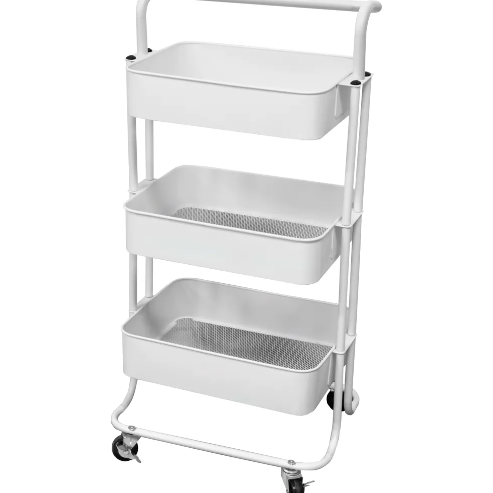 Carrello multiuso in metallo Bianco Phaedrus White