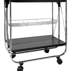 Carrello multiuso nero in metallo Karry&Go