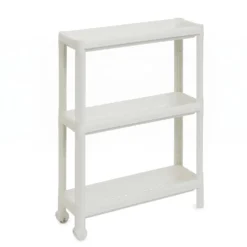 Carrello Salvaspazio 3 Ripiani Tina Bianco