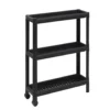 Carrello Salvaspazio 3 Ripiani Tina Nero