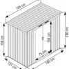 Casetta box da giardino in metallo Maisonette