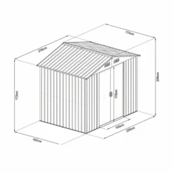 Casetta Box da Giardino Jardin in Lamiera Zincata
