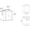 Casetta da giardino grande beige Factor 8x8
