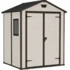 Casetta da giardino grande beige Manor 6x5