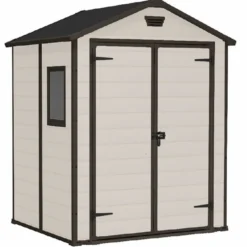 Casetta da giardino grande beige Manor 6x5