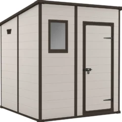 Casetta da giardino grande beige Manor 6x6