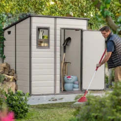 Casetta da giardino grande beige Manor 6x6