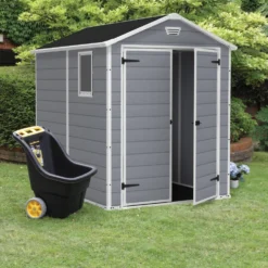 Casetta da giardino grande grigio Manor 6x8