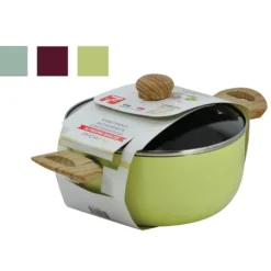 Casseruola Antiaderente con coperchio in vetro Linea Sobria diametro 22 cm