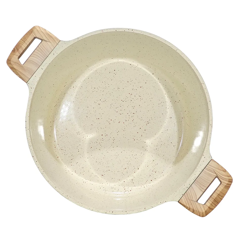 Casseruola Antiaderente in alluminio pressato con Coperchio in Vetro Crazy Wood diametro 28 cm