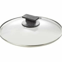 Casseruola antiaderente 2 manici con coperchio in vetro Regina di pietra Induction