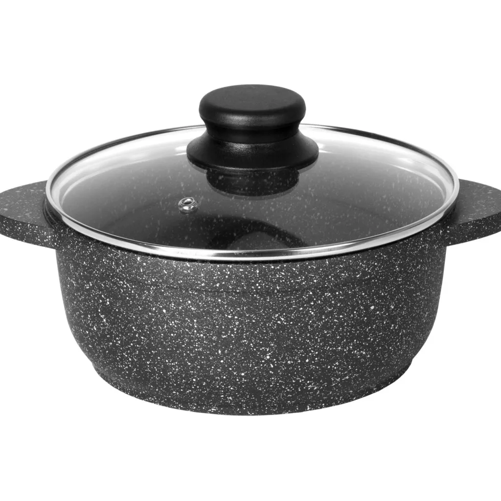 Casseruola con coperchio e fondo a induzione Linea ChefStone diametro 24 cm