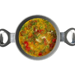 Casseruola con coperchio in alluminio pressofuso Linea CookStone diametro 28 cm