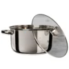 Casseruola in acciaio inox con coperchio in vetro Linea Matilde diametro 24 cm