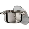 Casseruola in acciaio inox con coperchio in vetro Linea Matilde diametro 28 cm