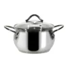 Casseruola in acciaio inox Veronique con coperchio in vetro temperato diametro 16 cm