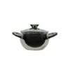 Casseruola in acciaio inox Veronique con coperchio in vetro temperato diametro 18 cm