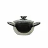 Casseruola in acciaio inox Veronique con coperchio in vetro temperato diametro 20 cm