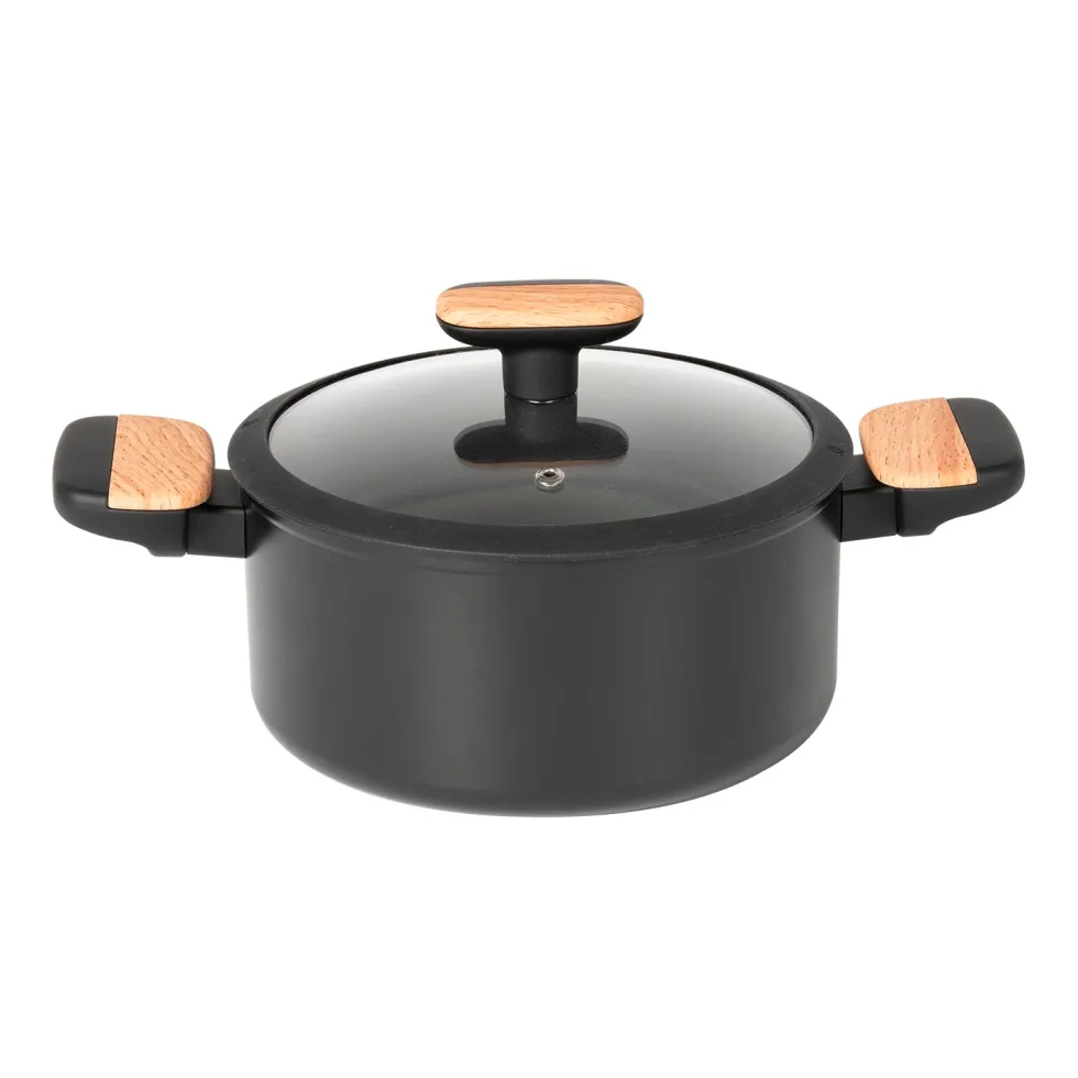 Casseruola in alluminio forgiato con coperchio Linea Japan diametro 20 cm
