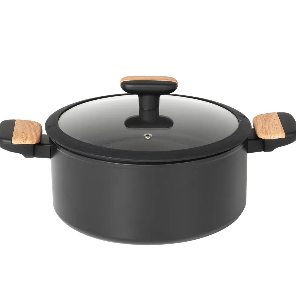 Casseruola in alluminio forgiato con coperchio Linea Japan diametro 24 cm