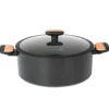 Casseruola in alluminio forgiato con coperchio Linea Japan diametro 28 cm