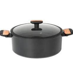 Casseruola in alluminio forgiato con coperchio Linea Japan diametro 28 cm