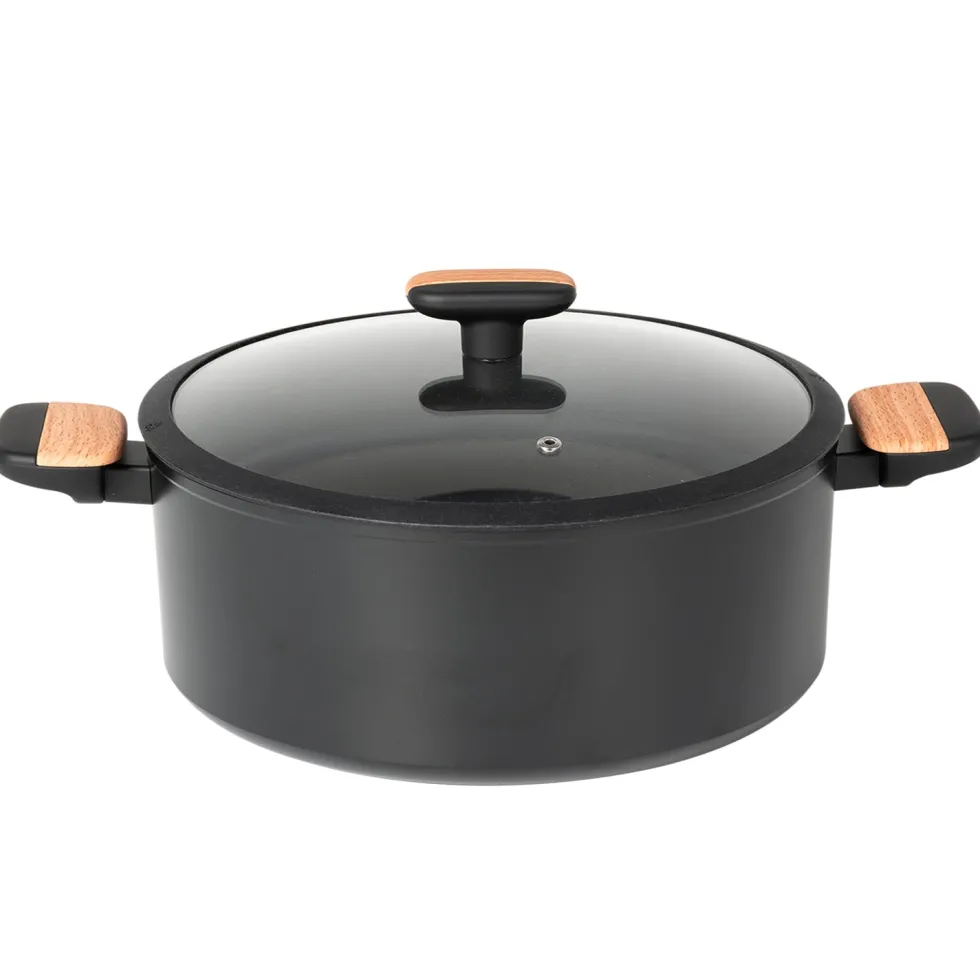 Casseruola in alluminio forgiato con coperchio Linea Japan diametro 28 cm