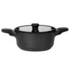 Casseruola in alluminio pressofuso con coperchio in vetro Linea Grenoble diametro 20 cm