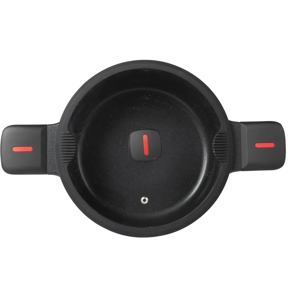 Casseruola in alluminio pressofuso con coperchio in vetro Linea Grenoble diametro 28 cm