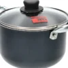 Casseruola 2 manici con coperchio in vetro Linea Granito