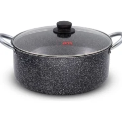 Casseruola 2 manici con coperchio in vetro Linea Maxima