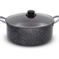 Casseruola 2 manici con coperchio in vetro Linea Maxima